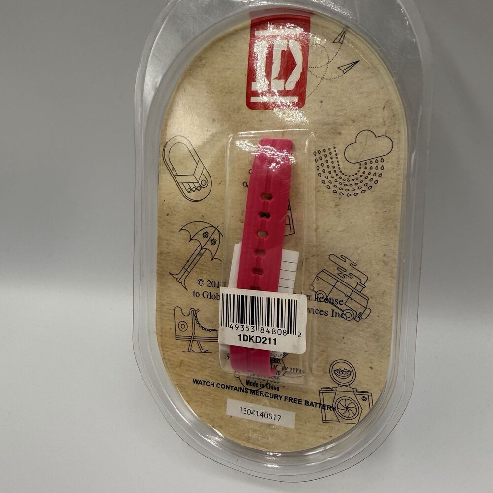 One Direction 2013 LCD Watch Pink Sealed New 1D Harry Liam Zayn Louis Niall - Picture 8 of 10